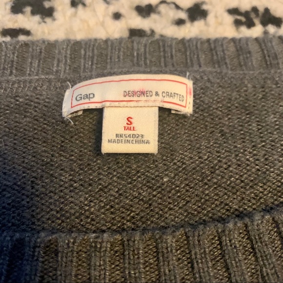 Small TALL Sweater with Open Knit Sleeves - Picture 5 of 8